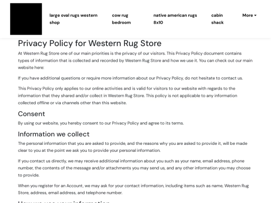 large-oval-rugs-western-shop/privacy-policy screenshot