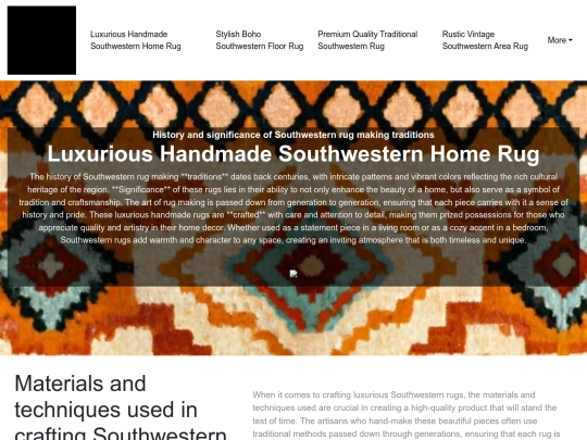 luxurious-handmade-southwestern-home-rug screenshot