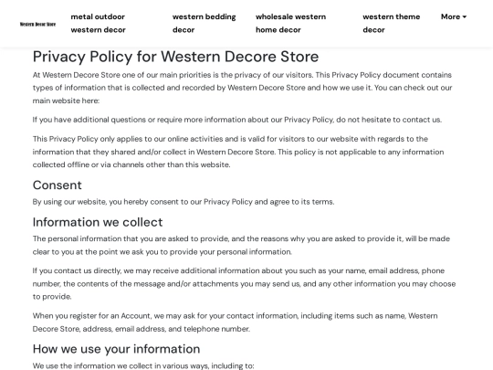 metal-outdoor-western-decor/privacy-policy screenshot