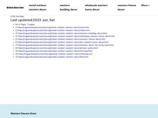 metal-outdoor-western-decor/sitemap screenshot