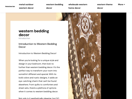 metal-outdoor-western-decor/western-bedding-decor screenshot