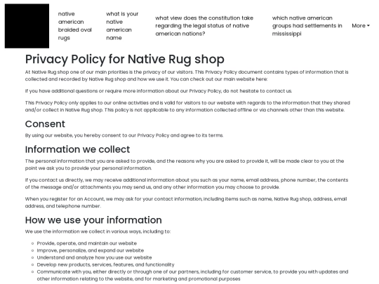 native-american-braided-oval-rugs/privacy-policy screenshot