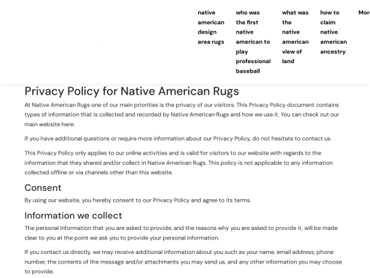 native-american-design-area-rugs/privacy-policy screenshot