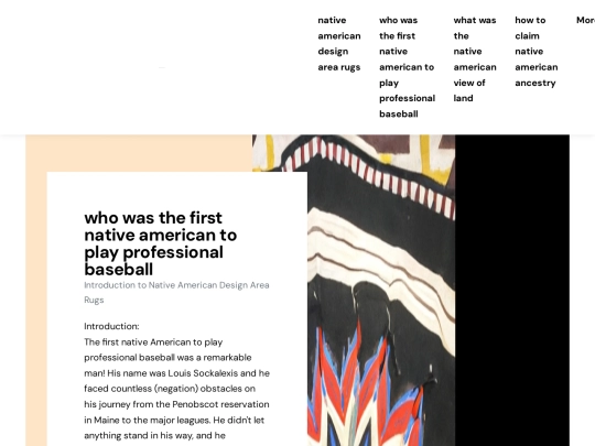 native-american-design-area-rugs/who-was-the-first-native-american-to-play-professional-baseball screenshot