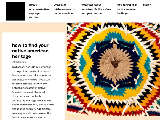 native-american-indian-rugs-eye-dazzler/how-to-find-your-native-american-heritage screenshot