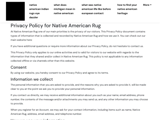native-american-indian-rugs-eye-dazzler/privacy-policy screenshot