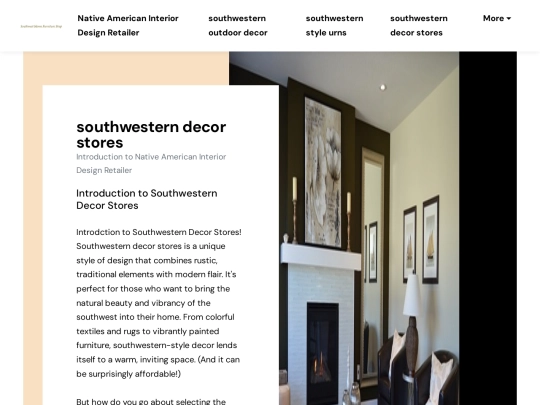 native-american-interior-design-retailer/southwestern-decor-stores screenshot