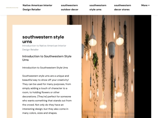 native-american-interior-design-retailer/southwestern-style-urns screenshot