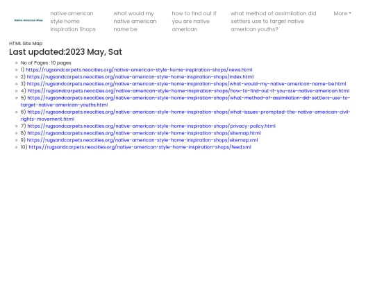 native-american-style-home-inspiration-shops/sitemap screenshot