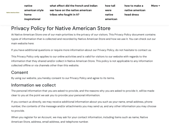native-american-style-home-inspirational/privacy-policy screenshot