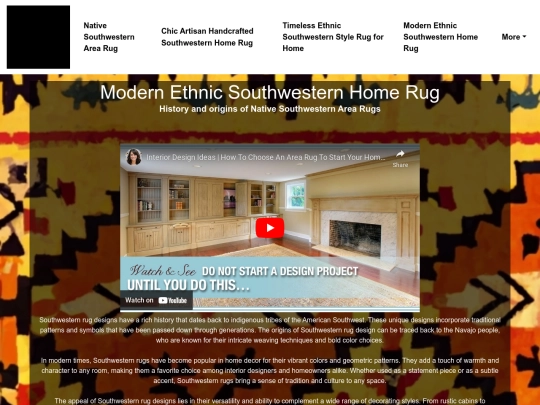 native-southwestern-area-rug/modern-ethnic-southwestern-home-rug screenshot