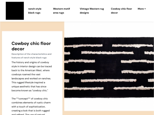 ranch-style-black-rugs/cowboy-chic-floor-decor screenshot