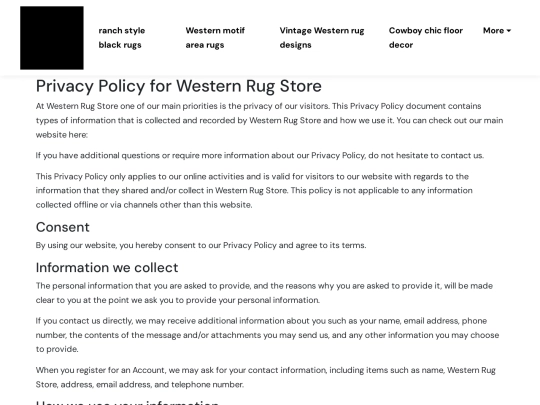 ranch-style-black-rugs/privacy-policy screenshot