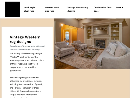 ranch-style-black-rugs/vintage-western-rug-designs screenshot