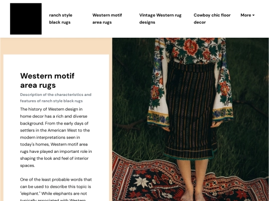 ranch-style-black-rugs/western-motif-area-rugs screenshot