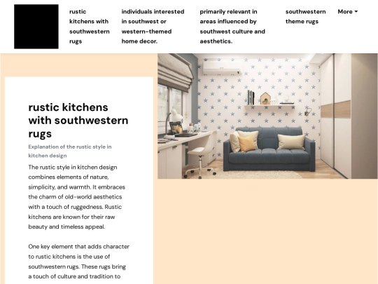 rustic-kitchens-with-southwestern-rugs screenshot