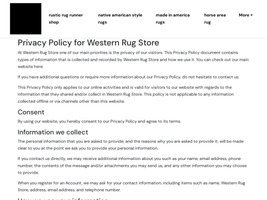 rustic-rug-runner-shop/privacy-policy screenshot