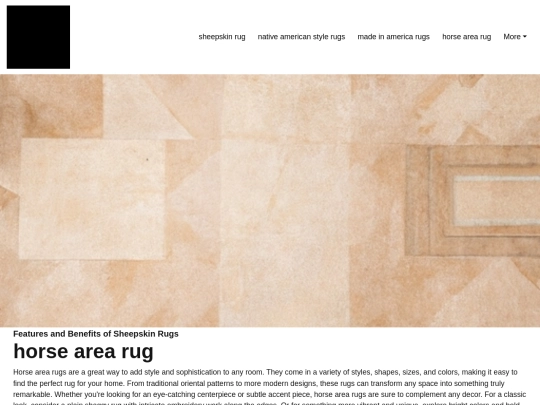 sheepskin-rug/horse-area-rug screenshot