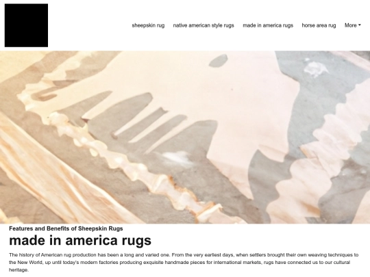 sheepskin-rug/made-in-america-rugs screenshot