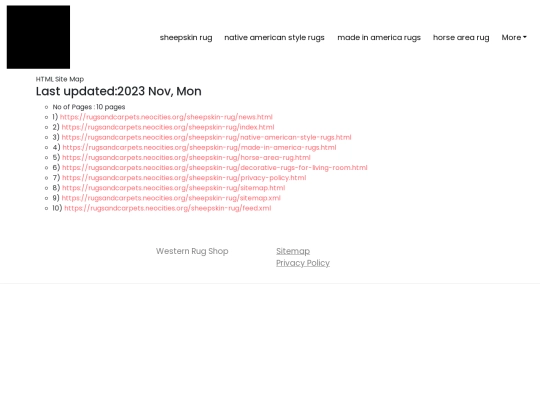 sheepskin-rug/sitemap screenshot