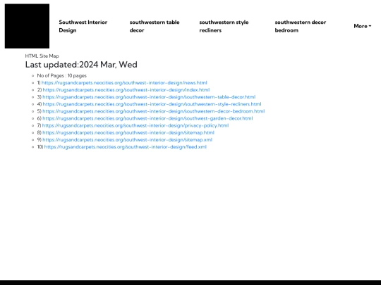 southwest-interior-design/sitemap screenshot