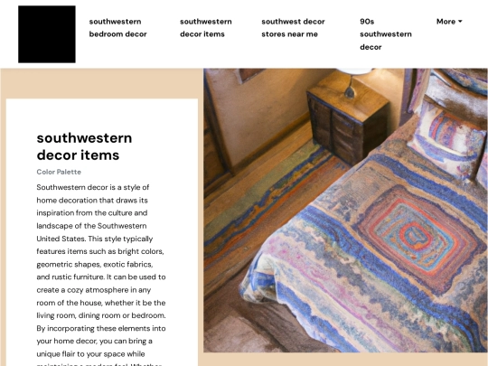 southwestern-bedroom-decor/southwestern-decor-items screenshot