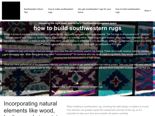 southwestern-decor-tips/how-to-build-southwestern-rugs screenshot