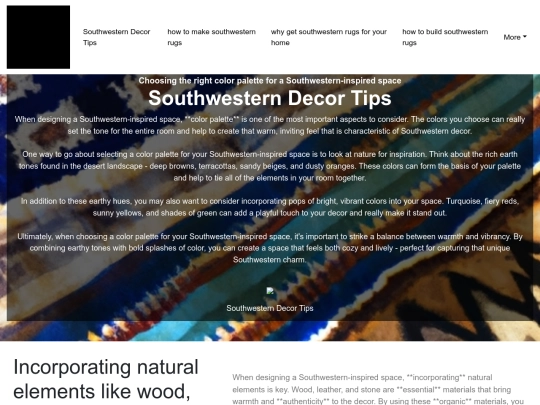 southwestern-decor-tips screenshot