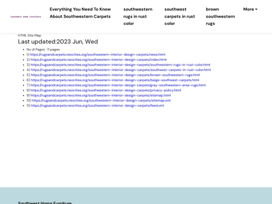 southwestern-interior-design-carpets/sitemap screenshot