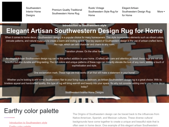 southwestern-interior-home-designs/elegant-artisan-southwestern-design-rug-for-home screenshot