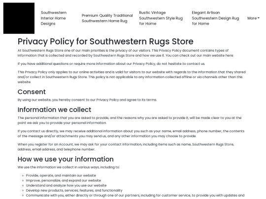 southwestern-interior-home-designs/privacy-policy screenshot