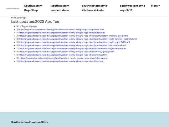 southwestern-newly-design-rugs-shop/sitemap screenshot