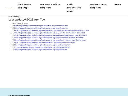 southwestern-rug-shops/sitemap screenshot