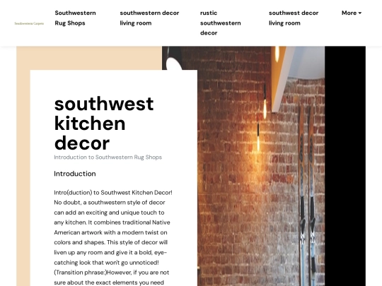 southwestern-rug-shops/southwest-kitchen-decor screenshot