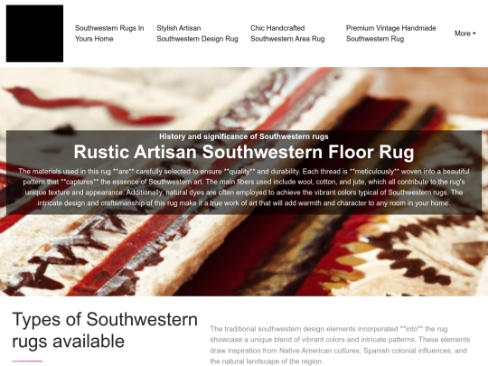 southwestern-rugs-in-yours-home/rustic-artisan-southwestern-floor-rug screenshot