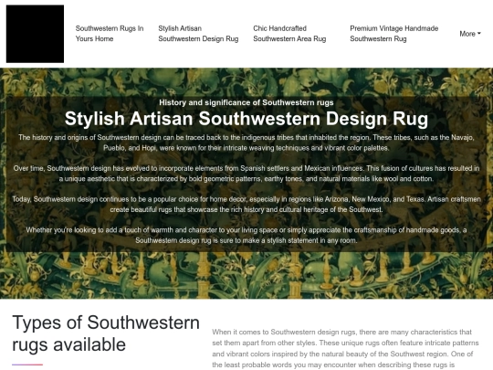 southwestern-rugs-in-yours-home/stylish-artisan-southwestern-design-rug screenshot
