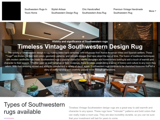 southwestern-rugs-in-yours-home/timeless-vintage-southwestern-design-rug screenshot