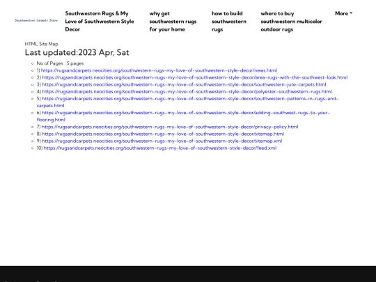 southwestern-rugs-my-love-of-southwestern-style-decor/sitemap screenshot