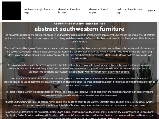 southwestern-style-floor-area-rugs/abstract-southwestern-furniture screenshot