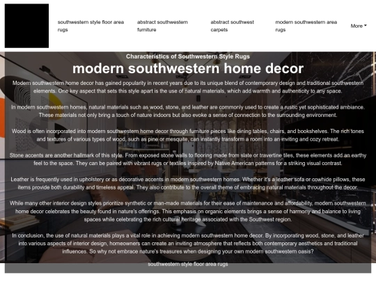 southwestern-style-floor-area-rugs/modern-southwestern-home-decor screenshot