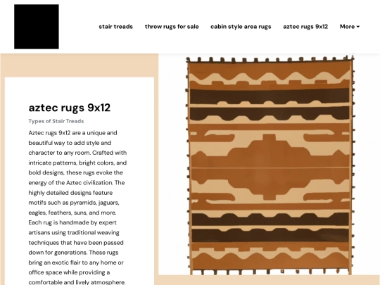 stair-treads/aztec-rugs-9x12 screenshot