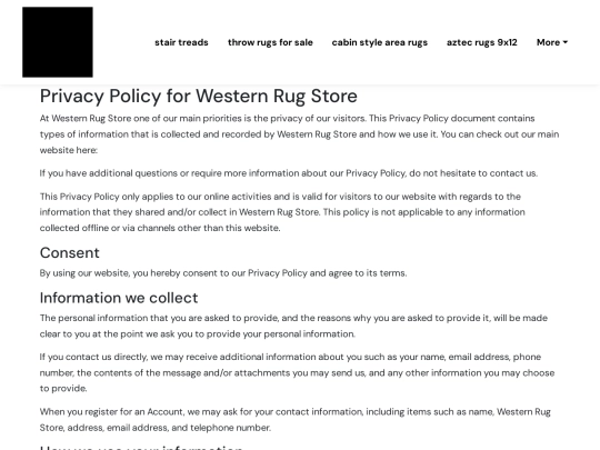 stair-treads/privacy-policy screenshot