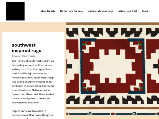 stair-treads/southwest-inspired-rugs screenshot