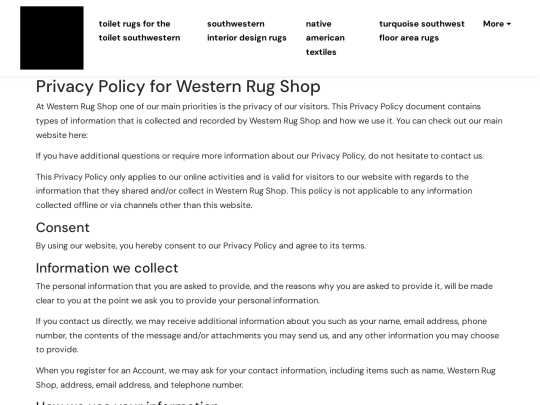 toilet-rugs-for-the-toilet-southwestern/privacy-policy screenshot