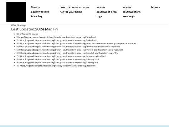 trendy-southwestern-area-rug/sitemap screenshot