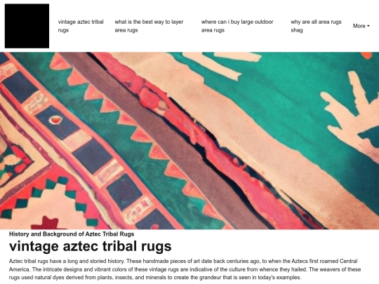 vintage-aztec-tribal-rugs screenshot