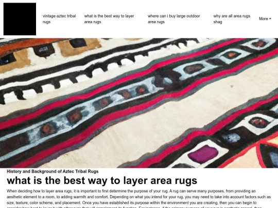 vintage-aztec-tribal-rugs/what-is-the-best-way-to-layer-area-rugs screenshot