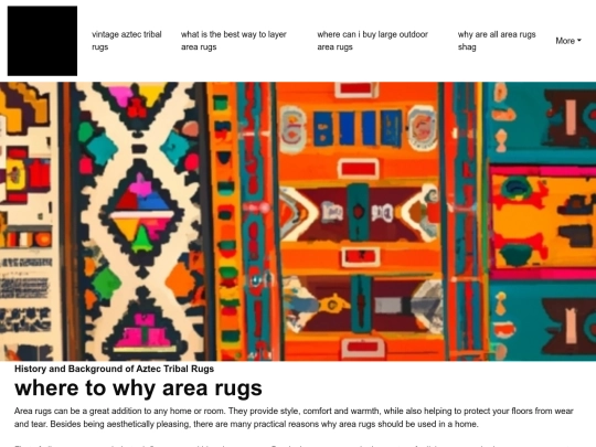 vintage-aztec-tribal-rugs/where-to-why-area-rugs screenshot