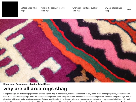 vintage-aztec-tribal-rugs/why-are-all-area-rugs-shag screenshot