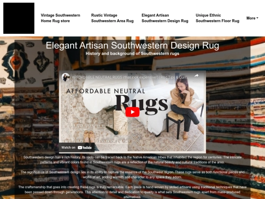 vintage-southwestern-home-rug-store/elegant-artisan-southwestern-design-rug screenshot